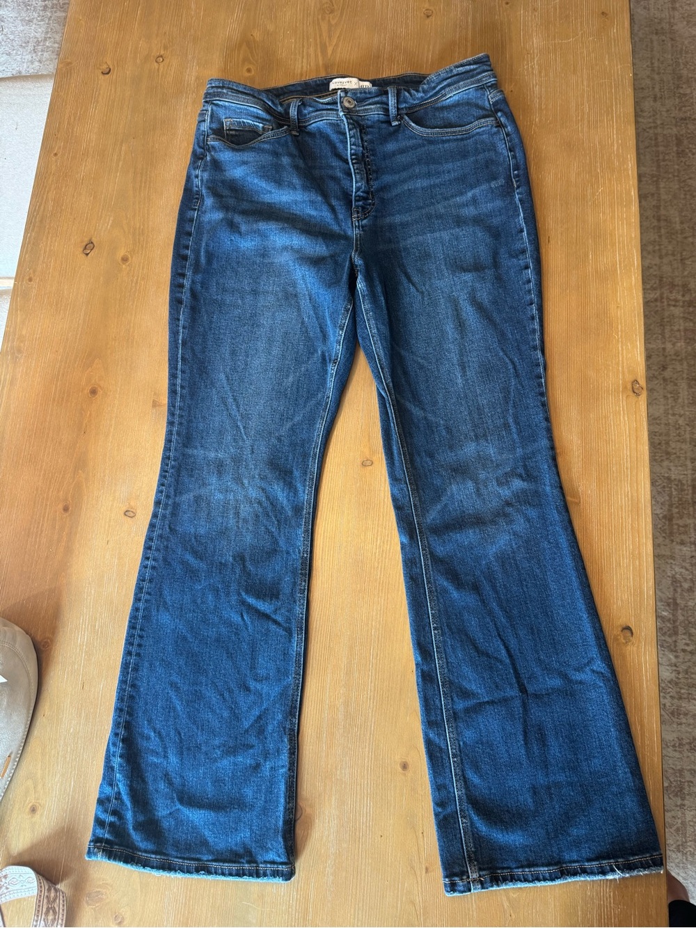 Lovervet by Vervet x ALB Bootcut Jeans in Deep Blue - Women's